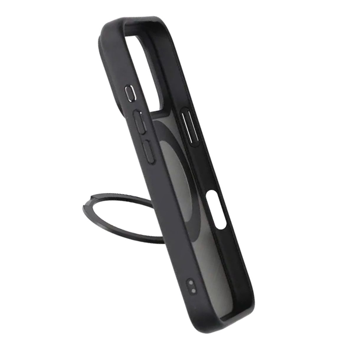 Matte Case 360 rotating bracket Mobile Phone Case For iPhone 17 Pro Black