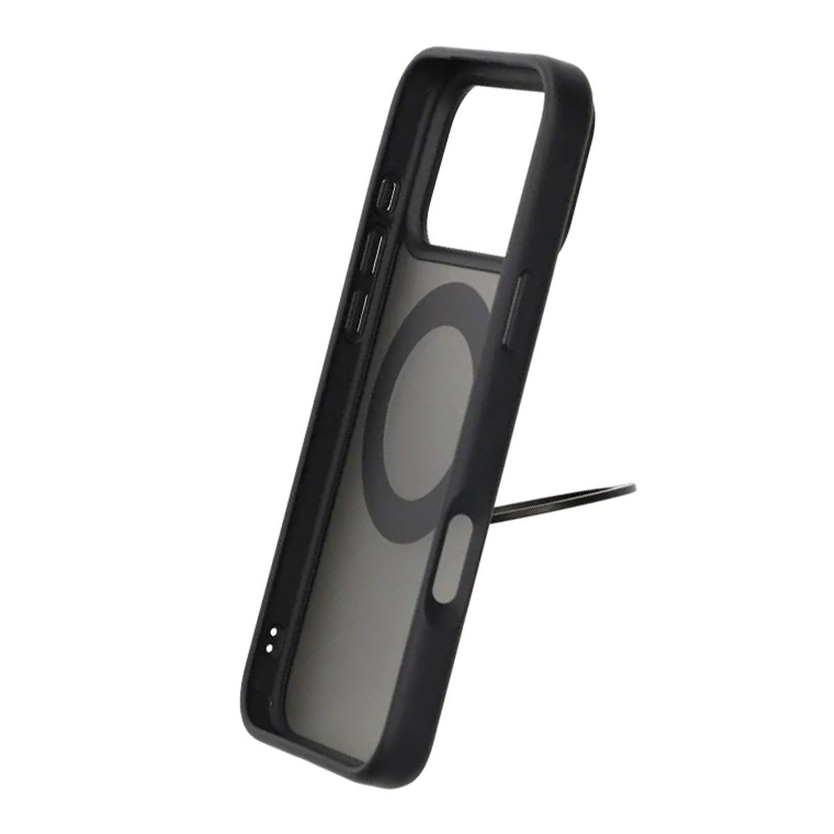 Matte Case 360 rotating bracket Mobile Phone Case For iPhone 17 Pro Max Black
