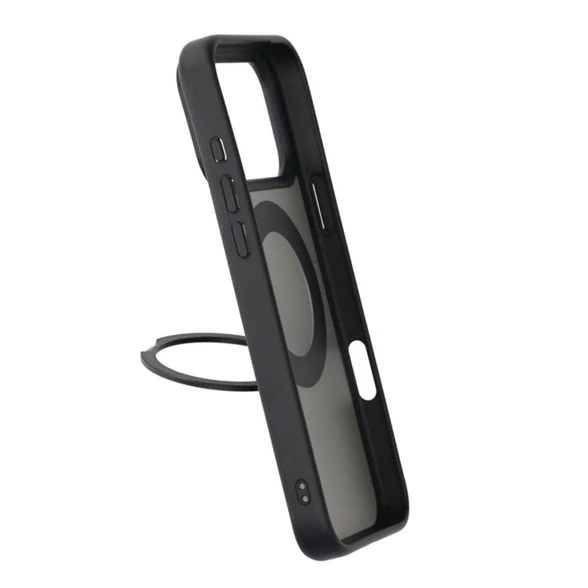Matte Case 360 rotating bracket Mobile Phone Case For iPhone 17 Pro Max Black