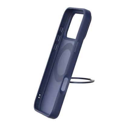Mobilskal Roterande Magnet Stativ för iPhone 17 Pro Max - Blå