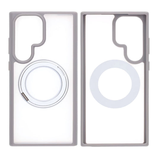Matte case 360 ​​rotating bracket Mobile Phone Case For Samsung S23 Ultra grey