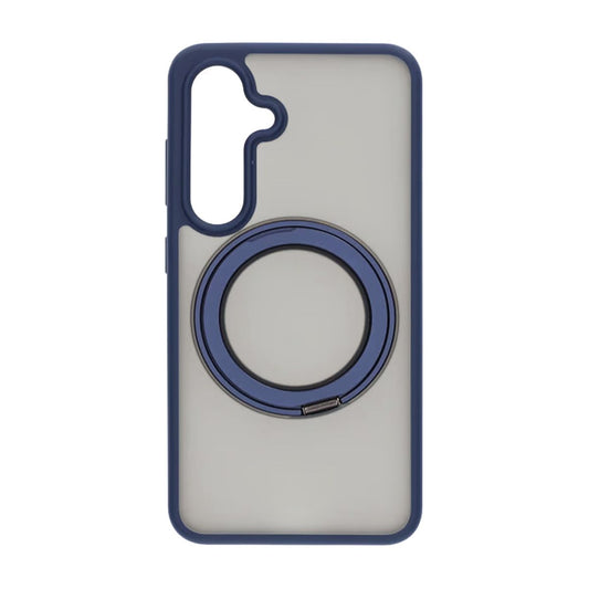 Matte case 360 ​​rotating bracket Mobile Phone Case For Samsung S24 Blue