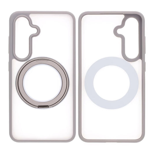 Matte case 360 ​​rotating bracket Mobile Phone Case For Samsung S24 grey