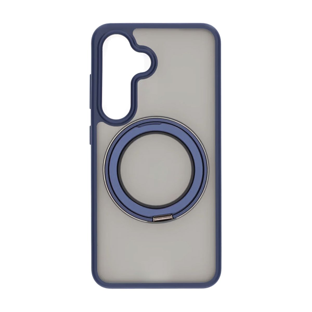 Matte case 360 ​​rotating bracket Mobile Phone Case For Samsung S25 Plus Blue