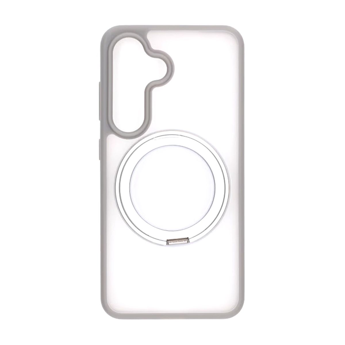 Matte case 360 ​​rotating bracket Mobile Phone Case For Samsung S25 Plus grey