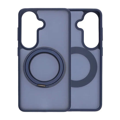 Matte case 360 rotating bracket Mobile Phone Case For Samsung S26 Blue