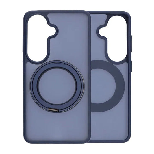 Matte case 360 rotating bracket Mobile Phone Case For Samsung S26 Blue