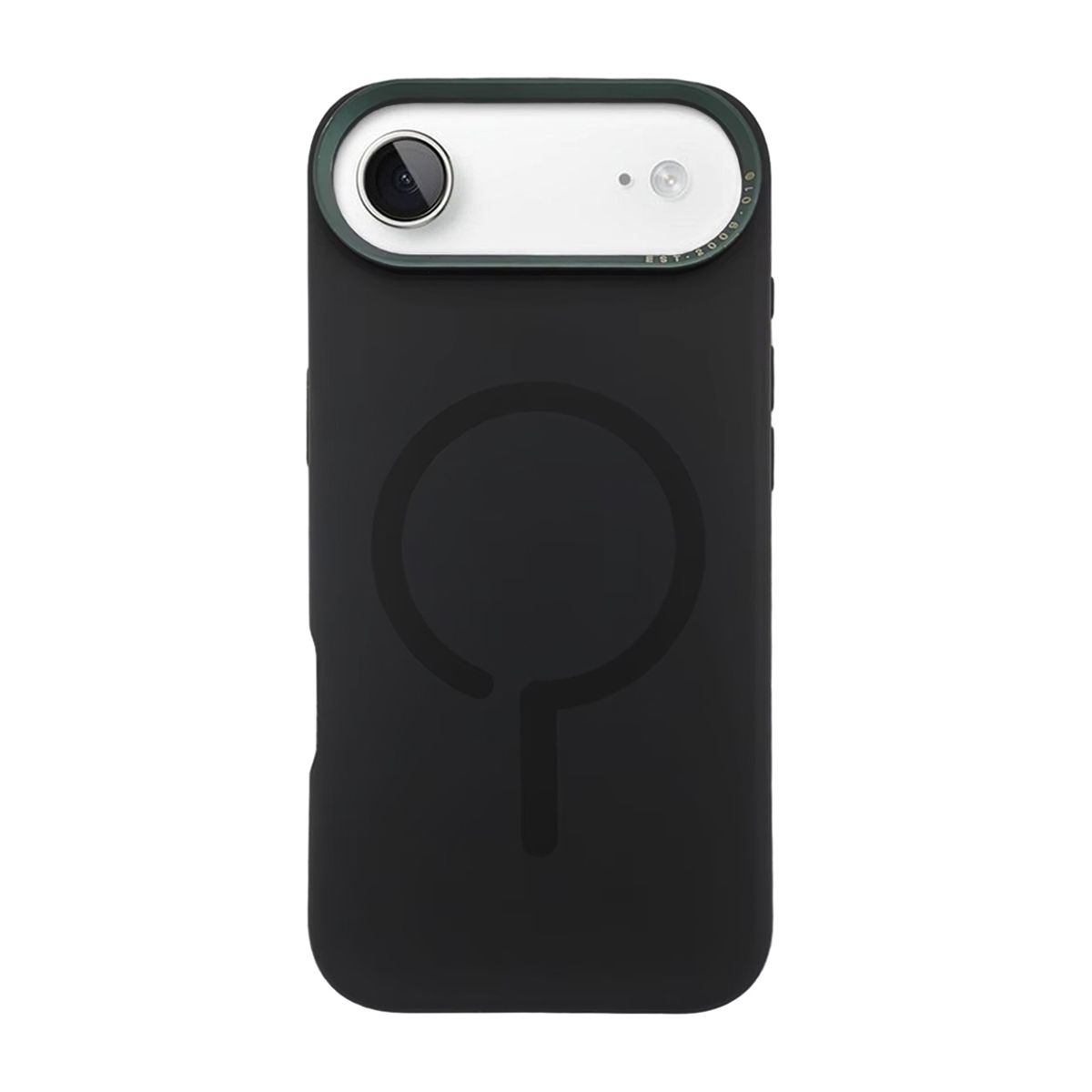 Mobilskal Silikon med Kamera Metallram för iPhone Air - Svart