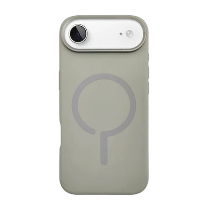 Mobilskal Silikon med Kamera Metallram för iPhone Air - Grå