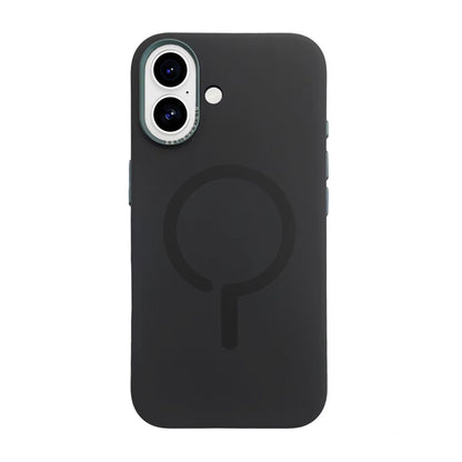 Metal Eagle Eye Liquid Magnetic Silicone Case iPhone 17 Black