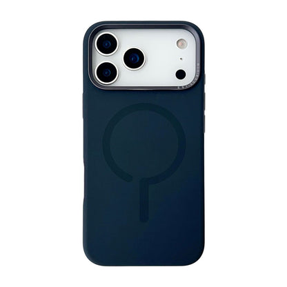 Mobilskal Silikon med Kamera Metallram för iPhone 17 Pro - Blå