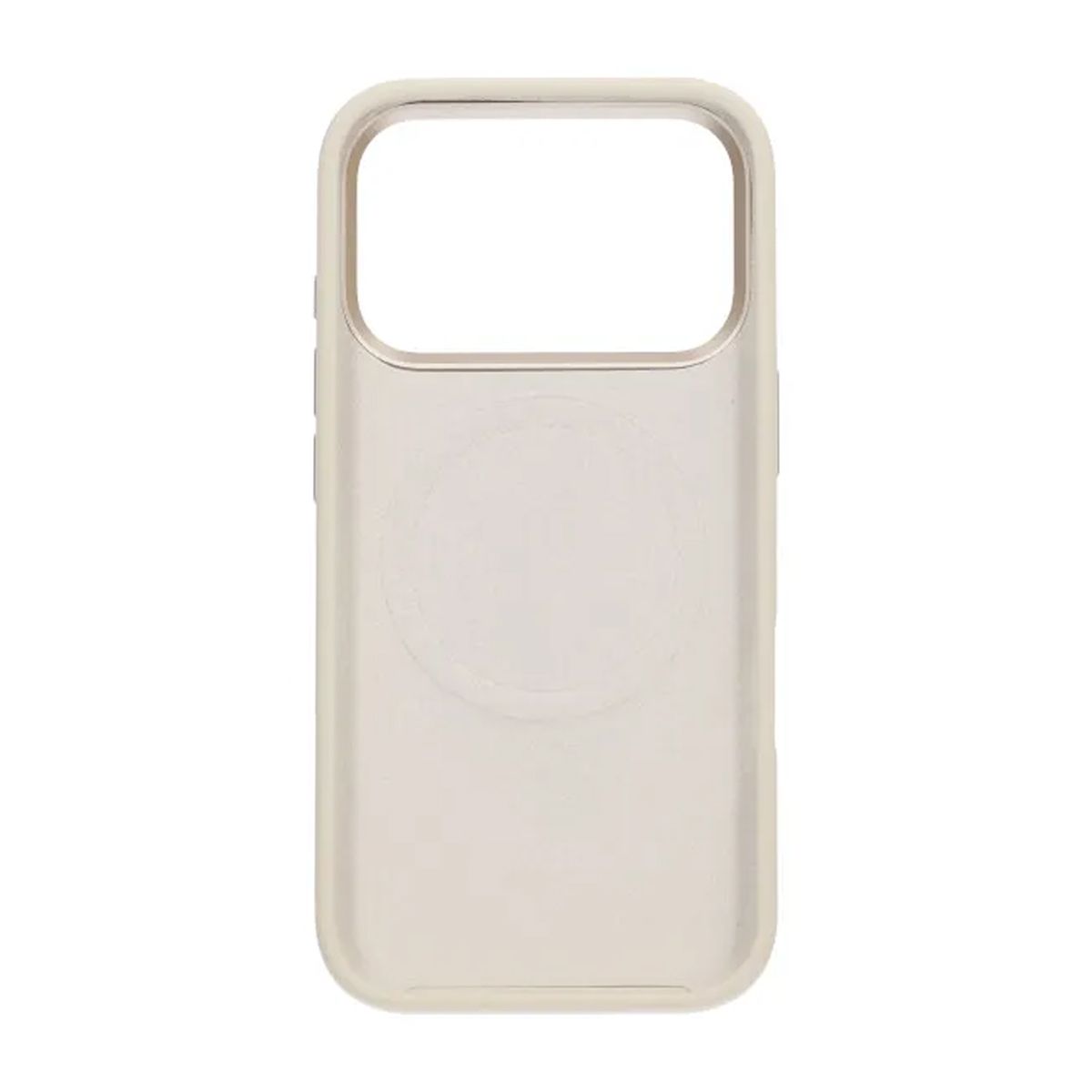 Mobilskal Silikon med Kamera Metallram för iPhone 17 Pro - Vit