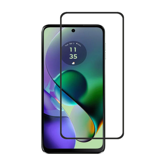 Motorola Moto G54 5G Full Cover Tempered Glass Screen Protector Black