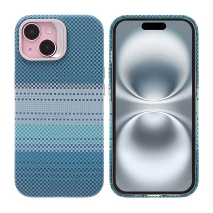 iPhone 15 Case with Magsafe and Folding Stand - Striped Green