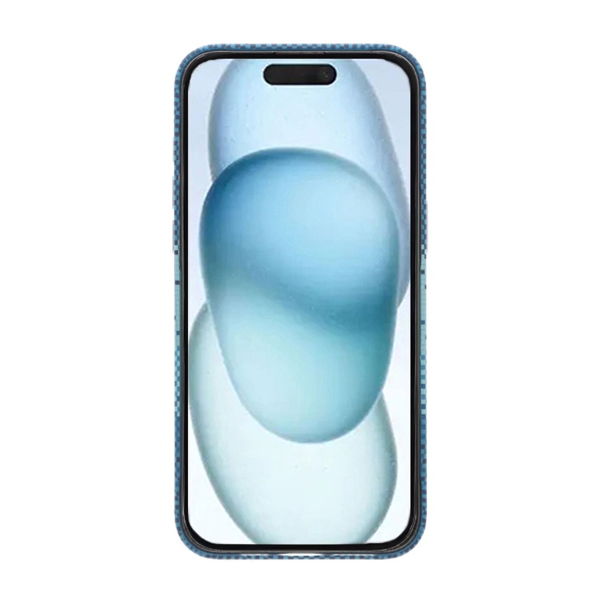 Magsafe Case and Stand for iPhone 15 Pro Max - Striped Blue