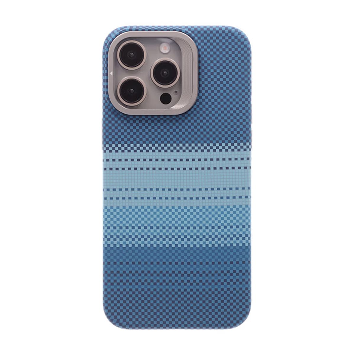 Magsafe Case and Stand for iPhone 15 Pro Max - Striped Blue