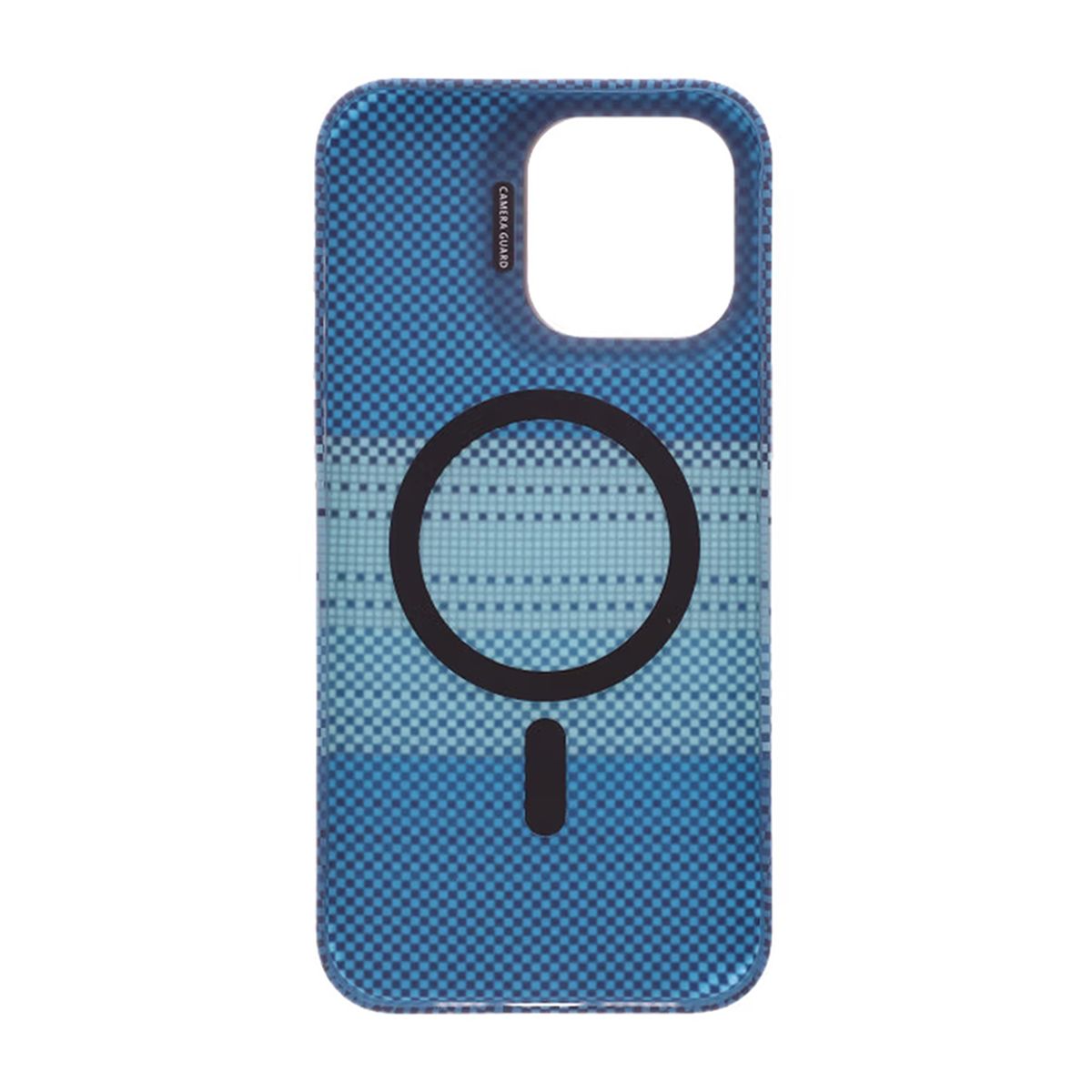Magsafe Case and Stand for iPhone 15 Pro Max - Striped Blue
