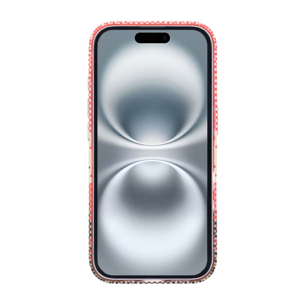 Magsafe Case and Stand for iPhone 16 - Striped Orange