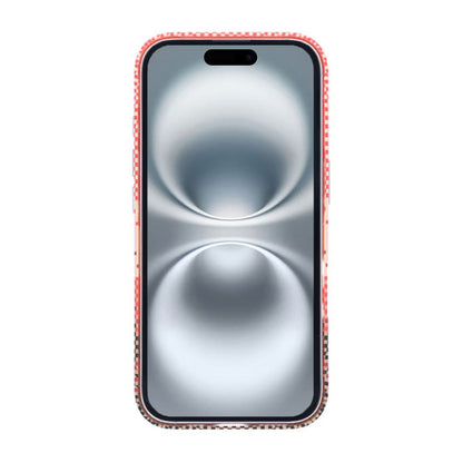 Magsafe Case and Stand for iPhone 16 - Striped Orange