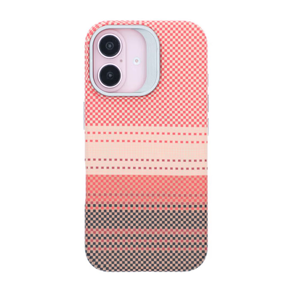 Magsafe Case and Stand for iPhone 16 - Striped Orange
