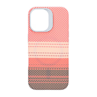 Magsafe Case and Stand for iPhone 16 - Striped Orange