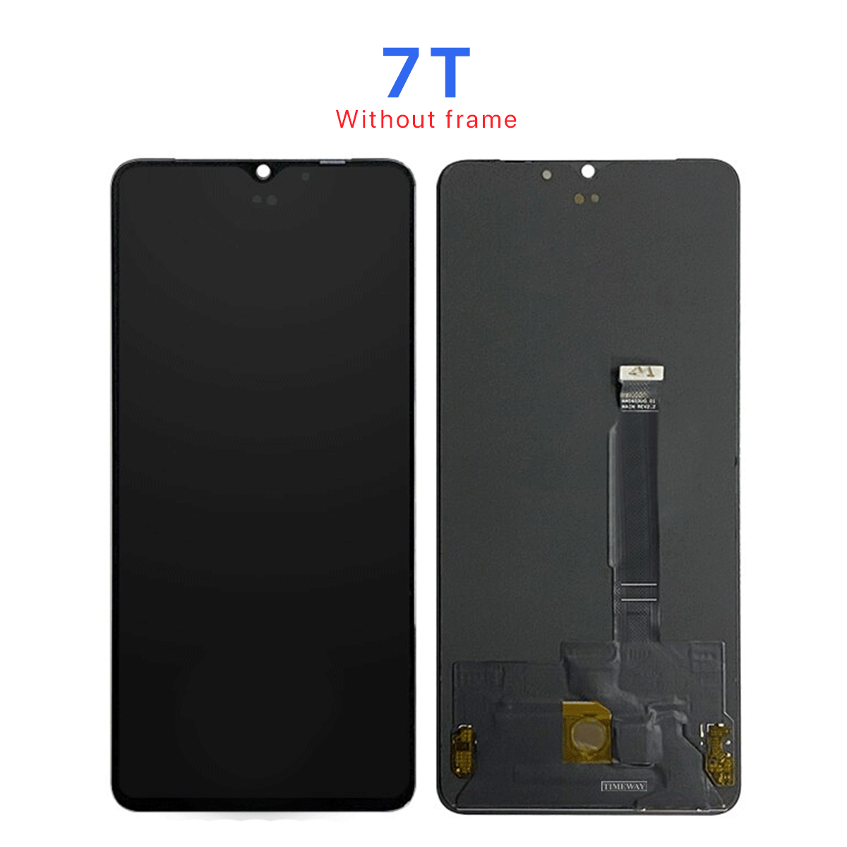 OnePlus 7T Skärm/Display - Svart