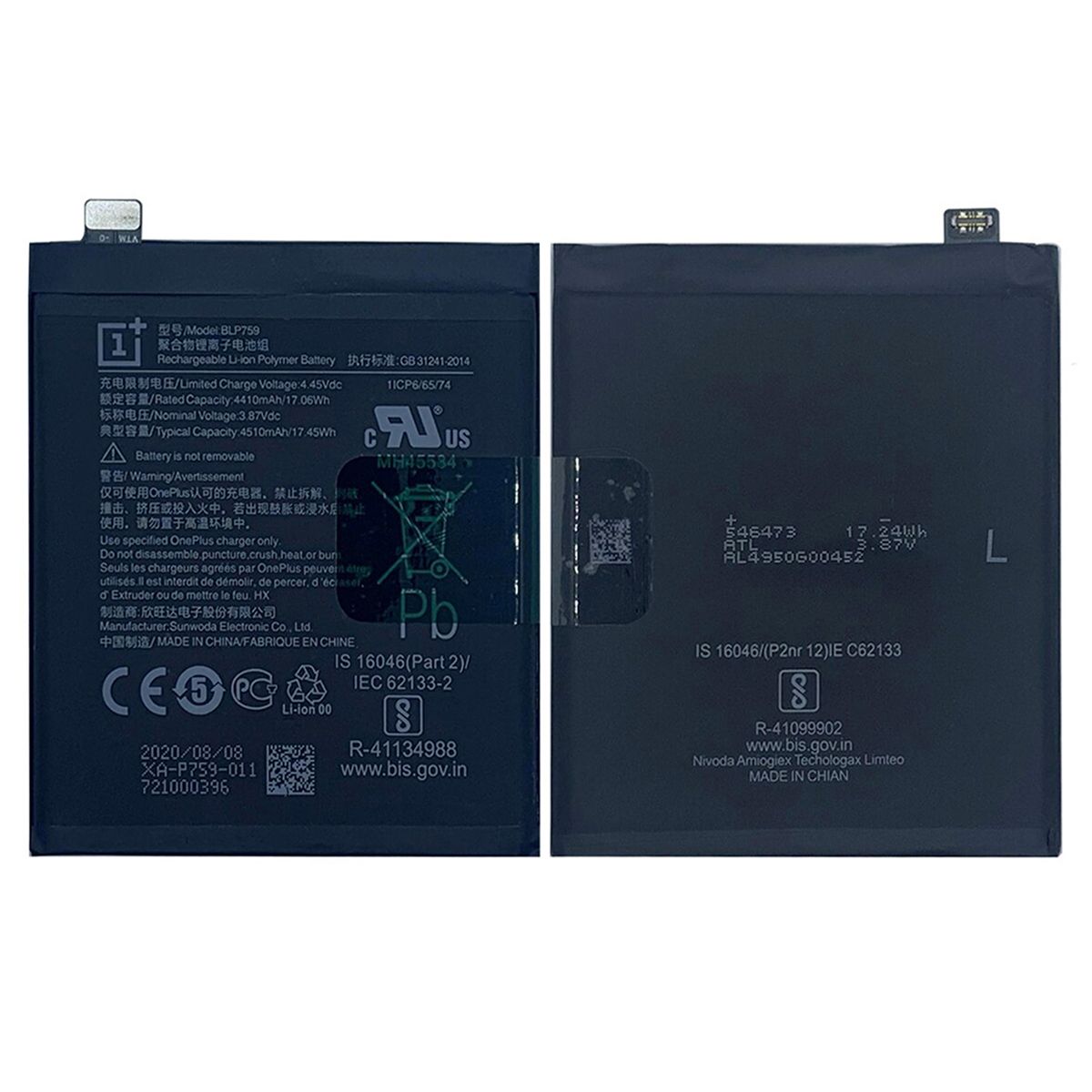 OnePlus 8 Pro Batteri