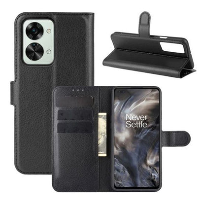 OnePlus Nord 2T Plånboksfodral med Stativ - Svart