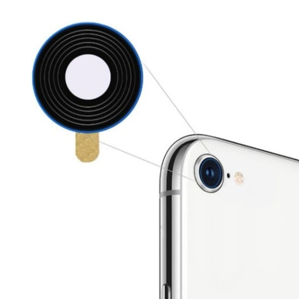 iPhone SE 2020 Kamerglas Bakre Kamera