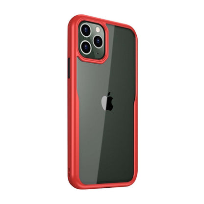 Mobile Case Shockproof for iPhone 11 Pro - Red Transparent