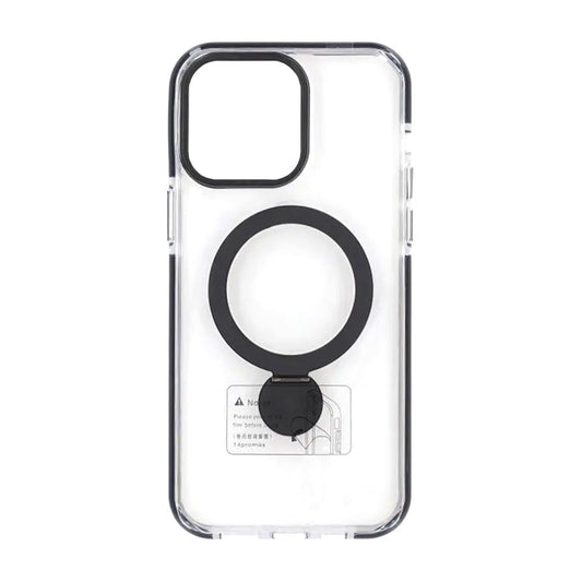 Pindun 360°Rotating Stand Magnetic Case For iPhone 14 Pro Black