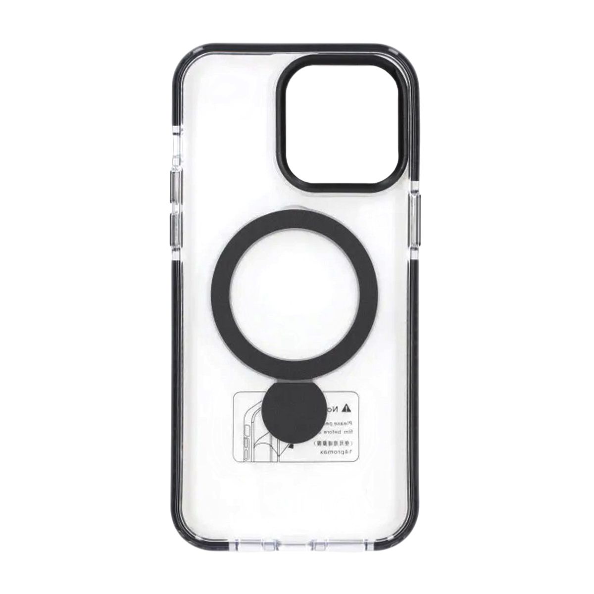 Pindun 360°Rotating Stand Magnetic Case For iPhone 14 Pro Black