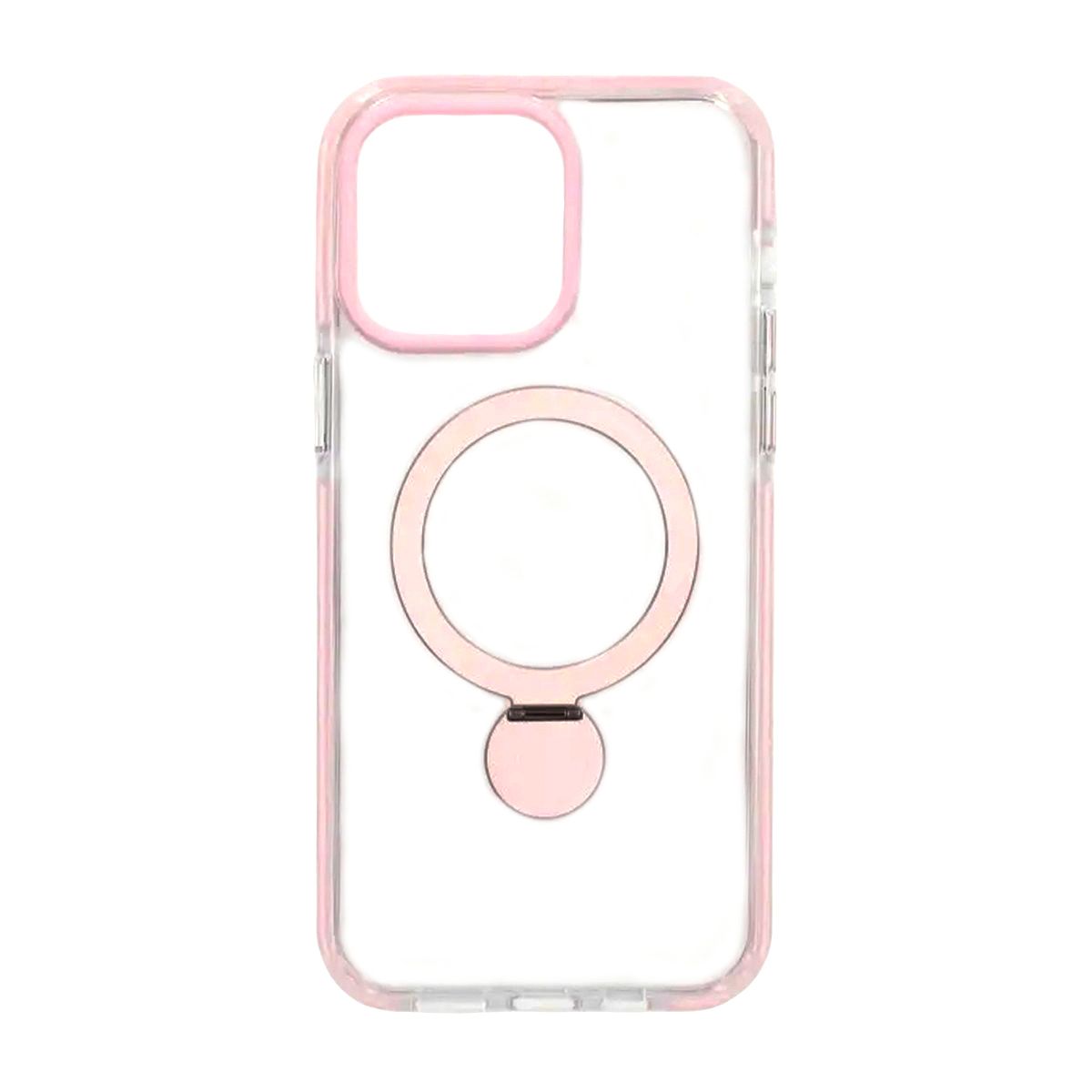 Pindun 360°Rotating Stand Magnetic Case For iPhone 14 Pro Pink