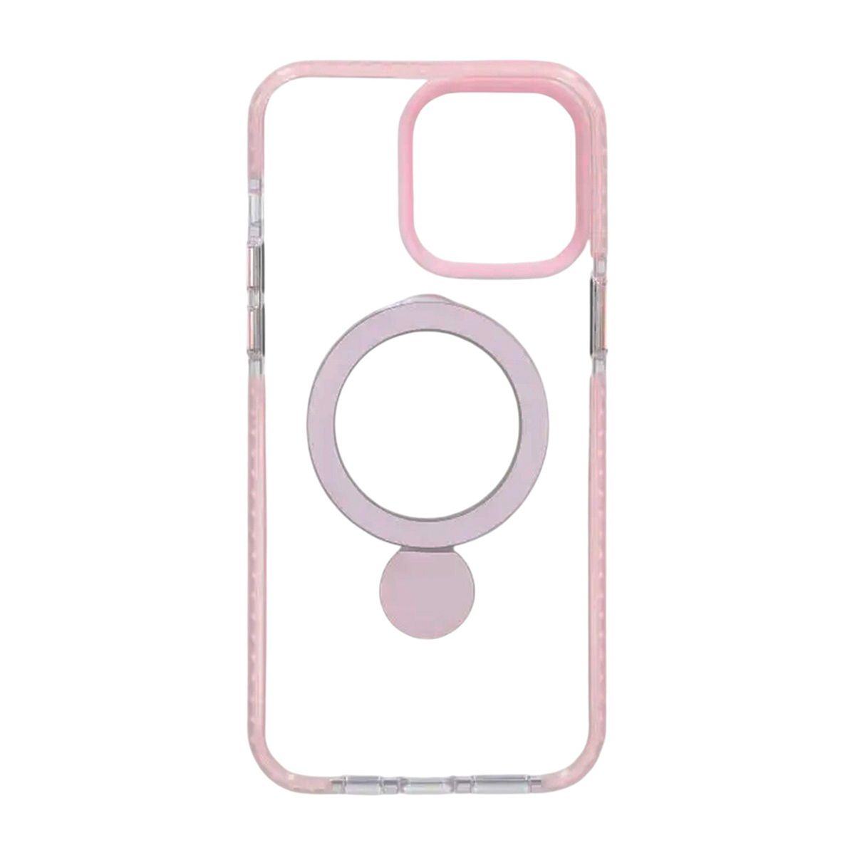 Pindun 360°Rotating Stand Magnetic Case For iPhone 14 Pro Pink