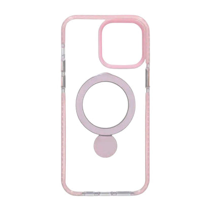 Pindun 360°Rotating Stand Magnetic Case For iPhone 14 Pro Pink