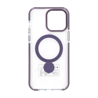 Pindun 360°Rotating Stand Magnetic Case For iPhone 14 Pro Purple