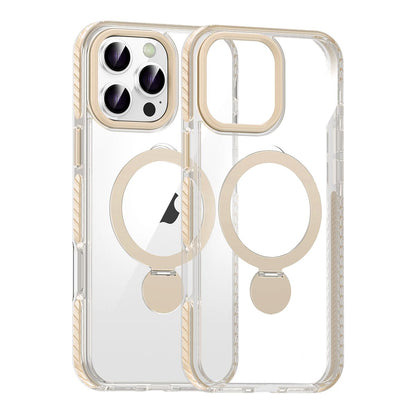 Magsafe Case for iPhone 16 Pro Max - Transparent purple with ring stand