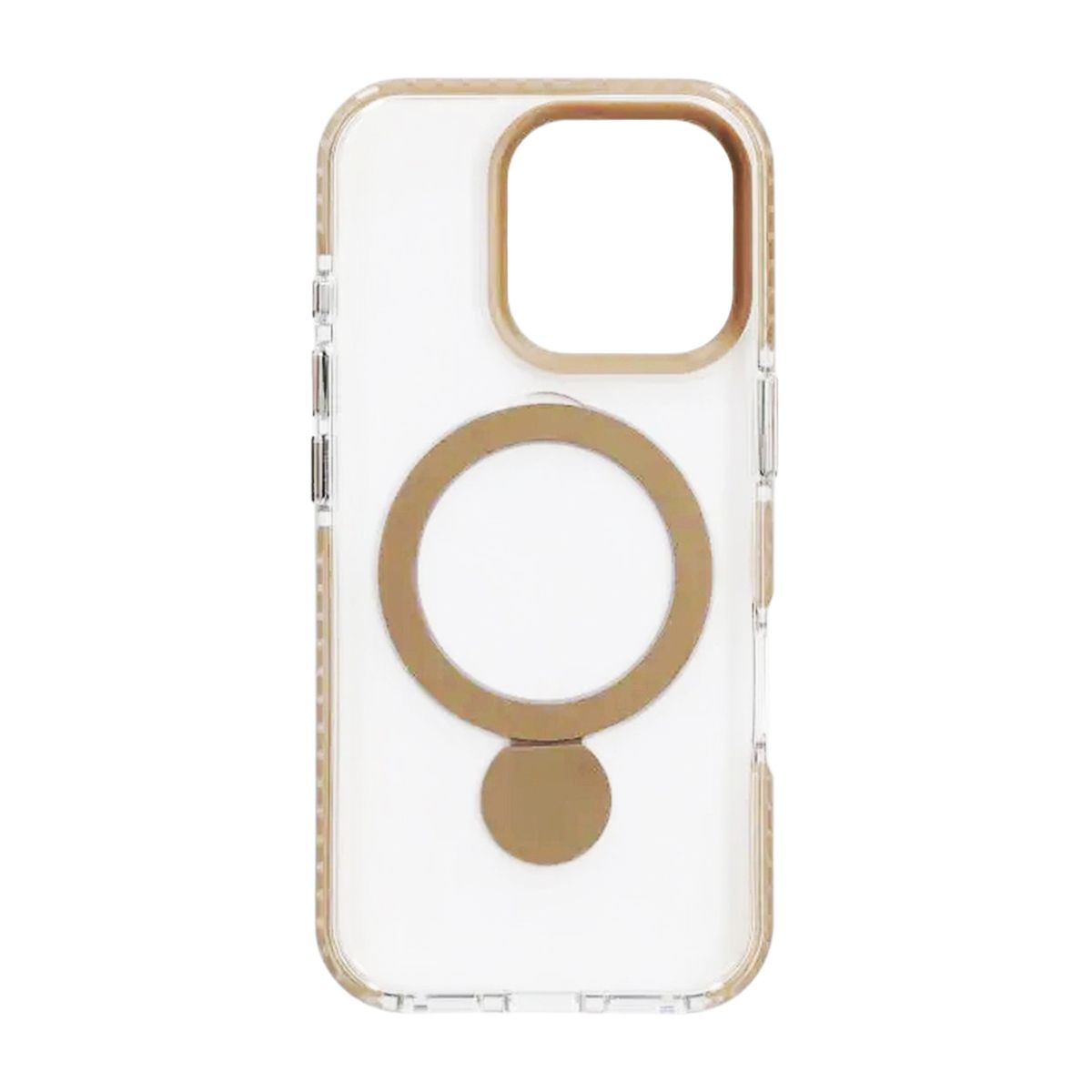 Magsafe Case for iPhone 16 Pro Max - Transparent purple with ring stand