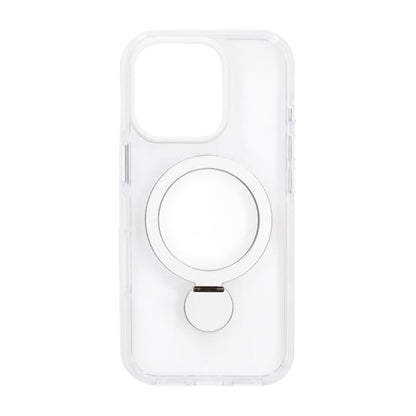 Skal Magsafe till iPhone 16 Pro Max - Transparent vit med ringstativ