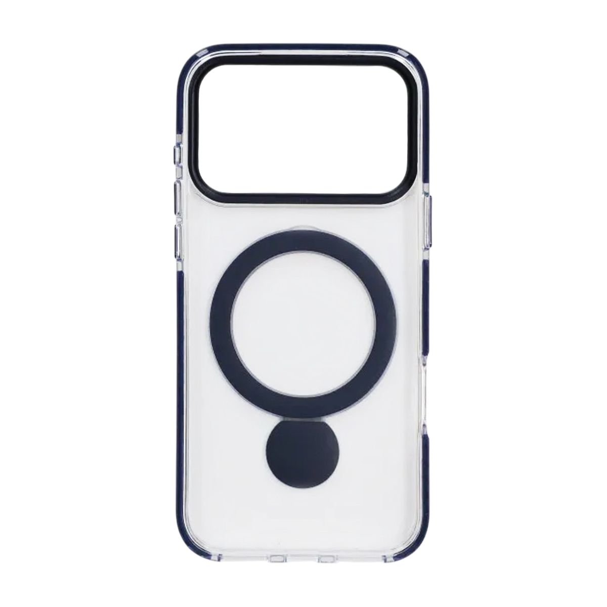 Skal Magsafe till iPhone 17 Pro - Transparent blå med ringstativ