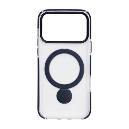 Skal Magsafe till iPhone 17 Pro - Transparent blå med ringstativ