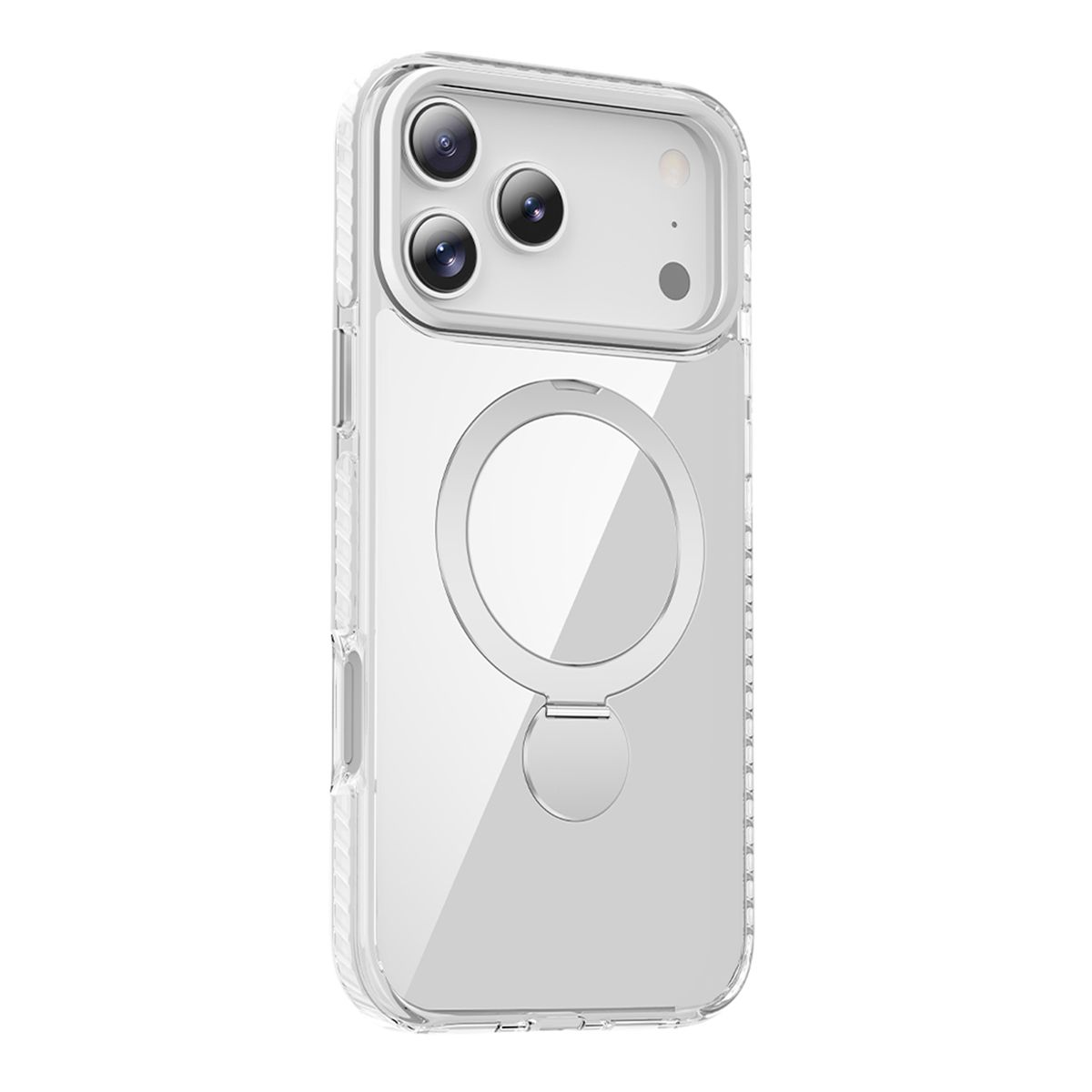 Pindun 360°Rotating Stand Magnetic Case For iPhone 17 Pro Max White