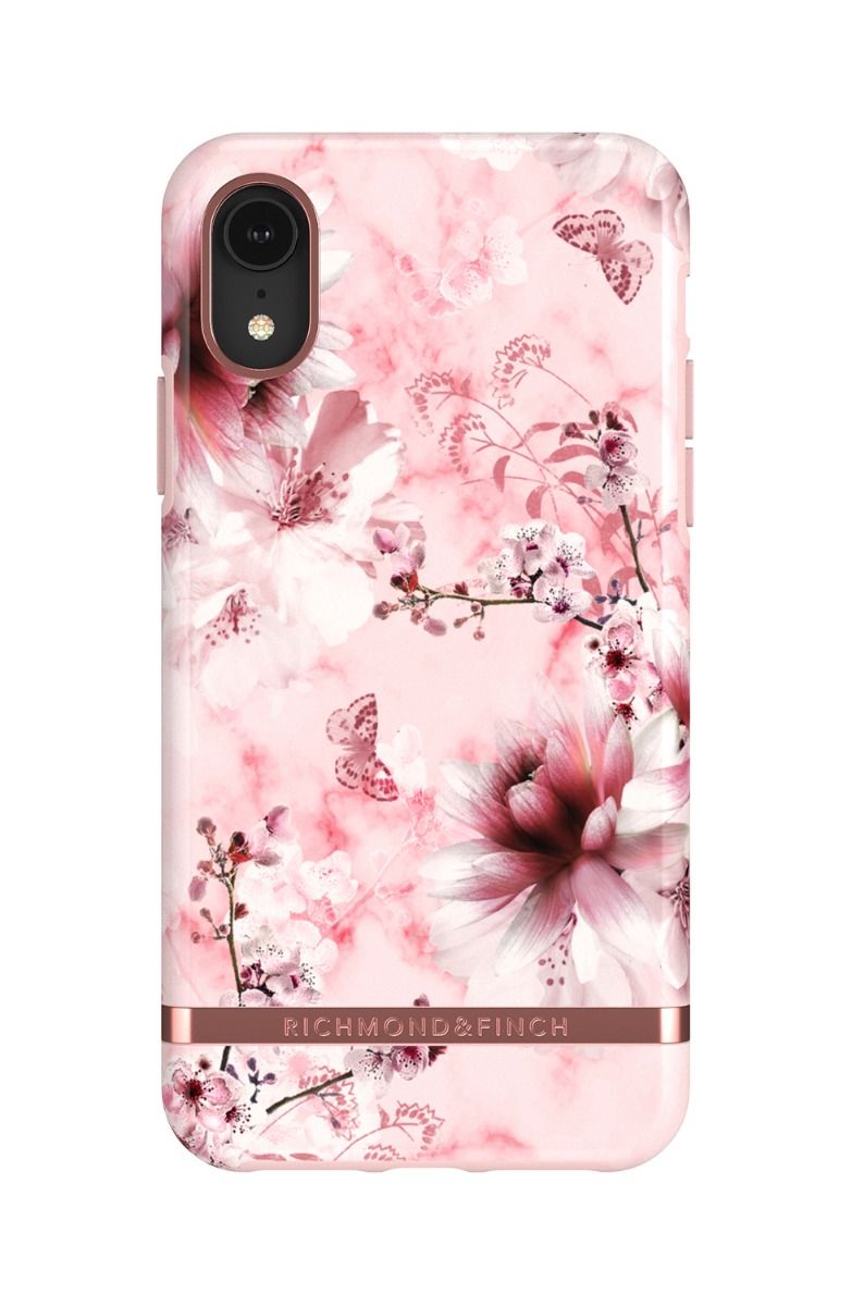 Richmond and Finch Pink Marble Floral iPhone XR