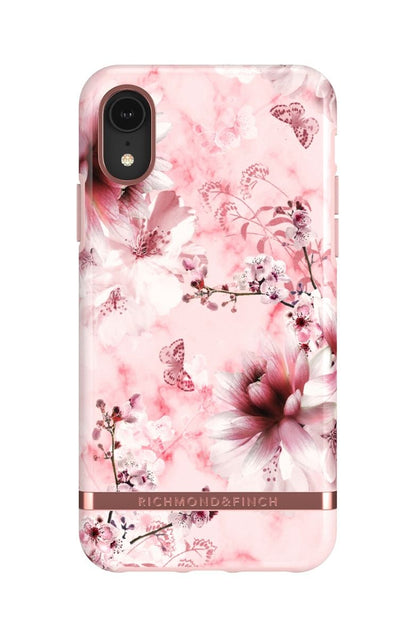 Richmond and Finch Pink Marble Floral iPhone XR