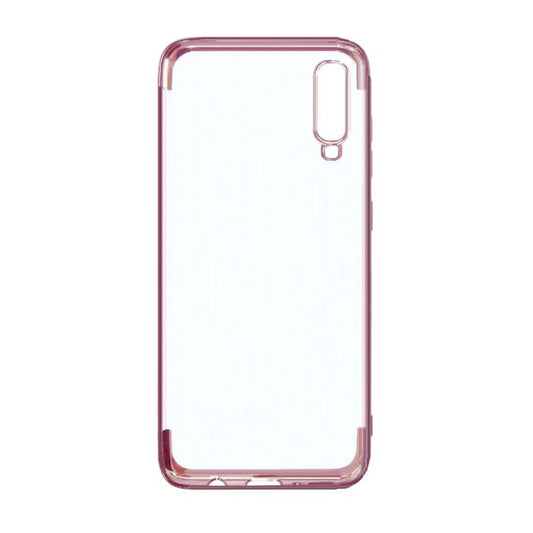 Stöttåligt Mobilskal Samsung A70 - Pläterad Roséguld