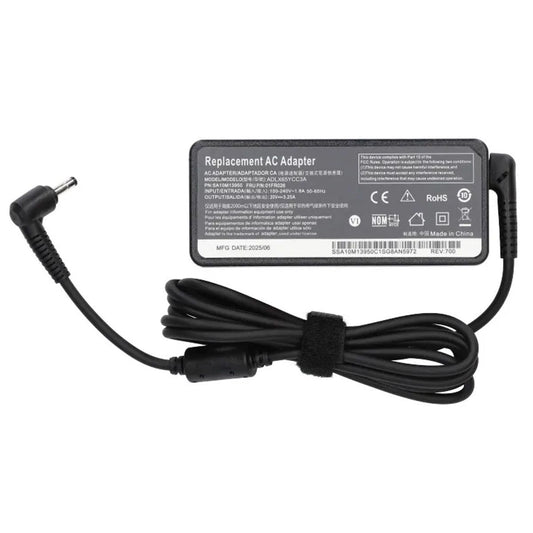 Nätadapter Laddare för Lenovo 65W 20V 4,0×1,7 mm