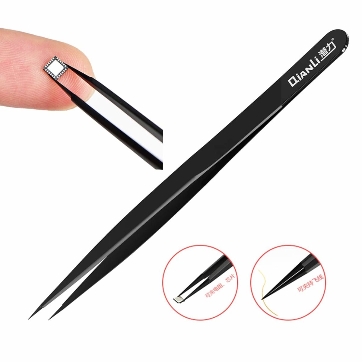iNeeZY Stainless Steel Tweezers - Non-magnetic