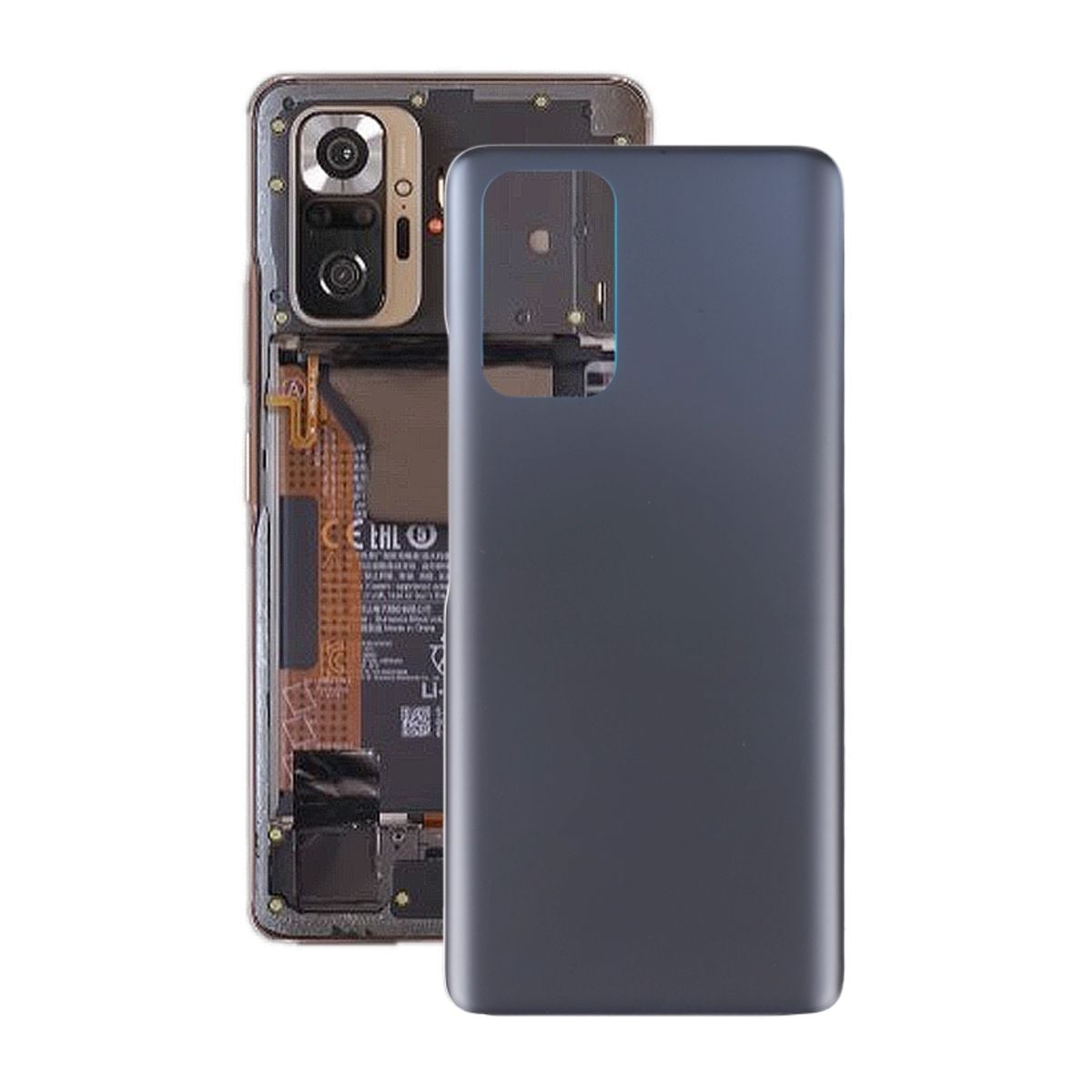 Xiaomi Redmi Note 10 Pro Baksida Glas - Grå