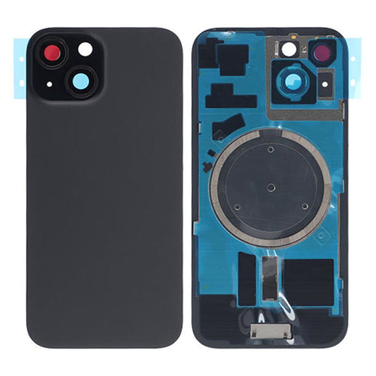 Replacement For iPhone 15 Back Glass Panel With Magsafe Magnet-Black