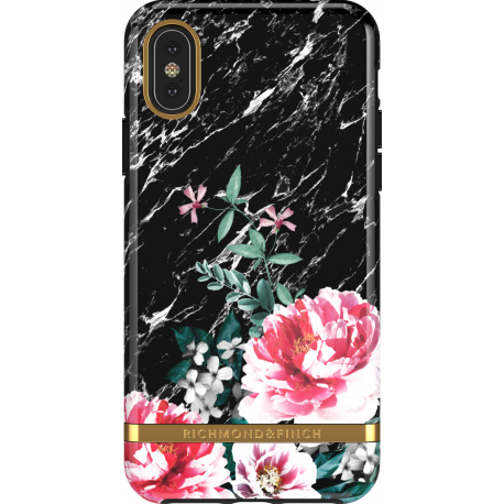 Richmond & Finch Skal iPhone Black Marble Floral - X/XS Case
